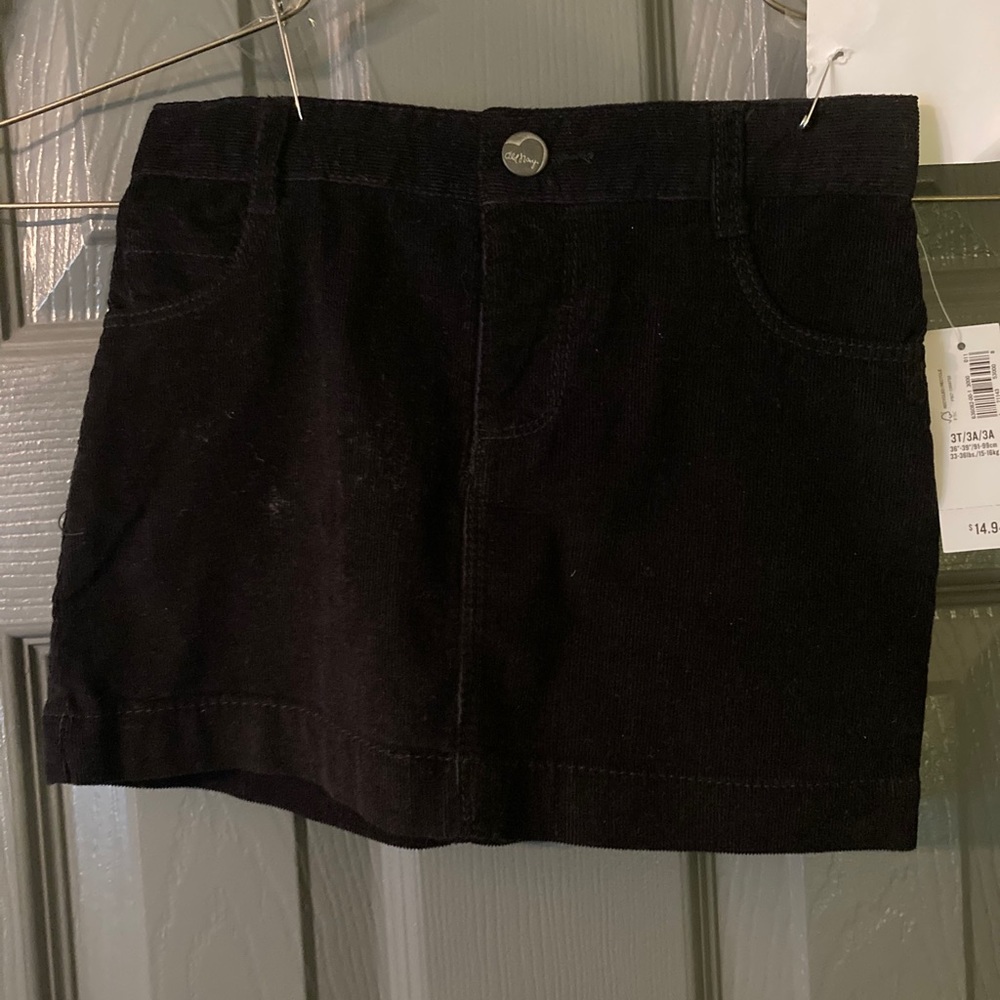 Old Navy Black Corduroy Skirt, NWT